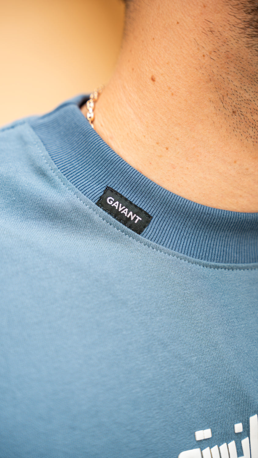 Camiseta oversize THE FOUNDER FARAON azul