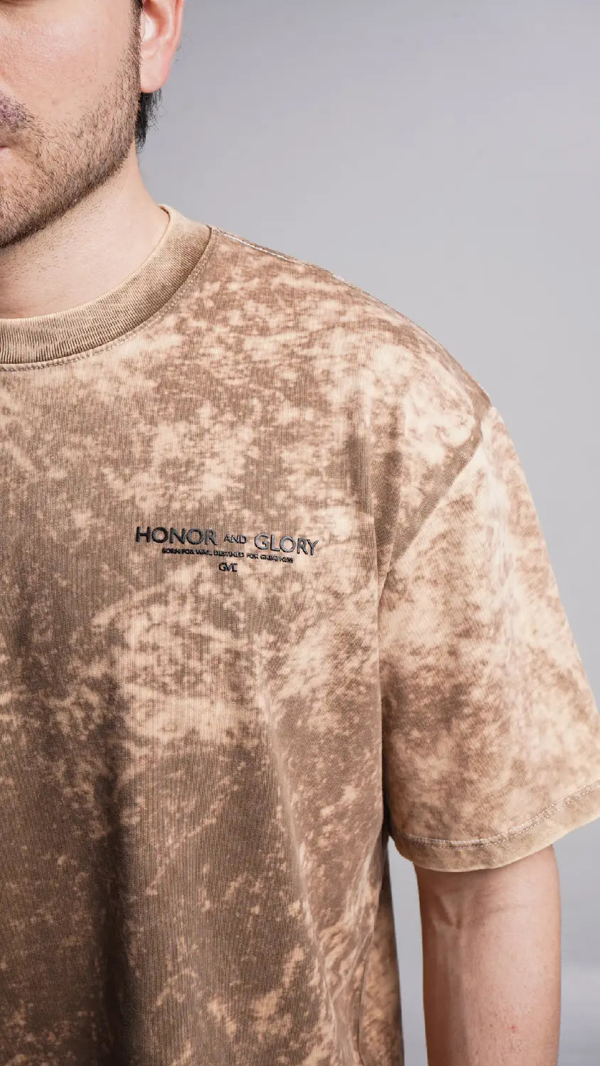 Honor Tshirt Acid Wash Beige