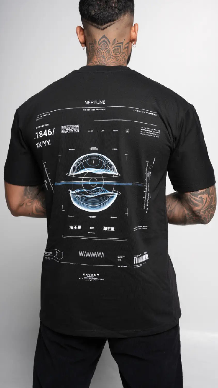 Neptune NEON Tshirt Negra