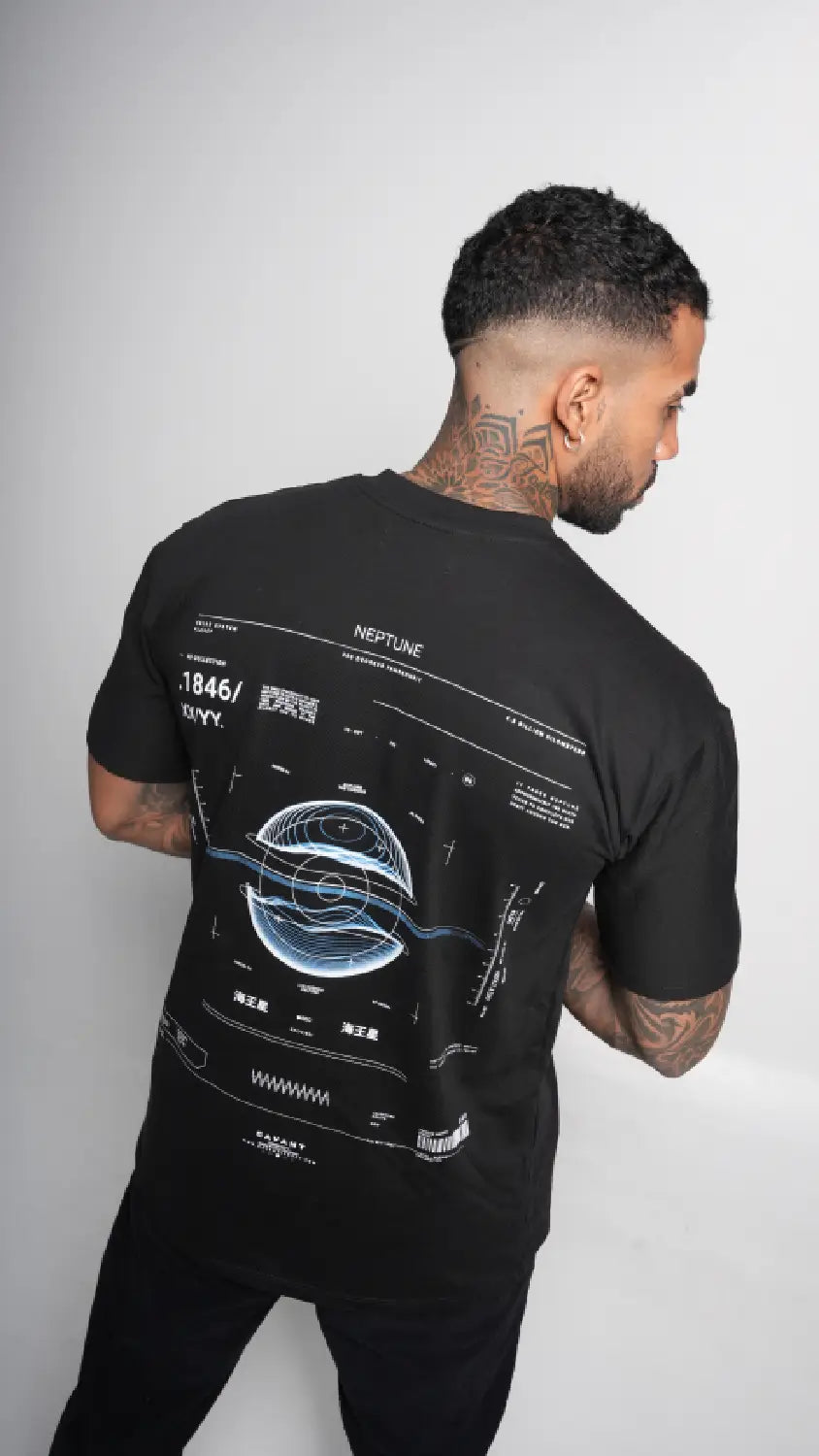 Neptune NEON Tshirt Negra