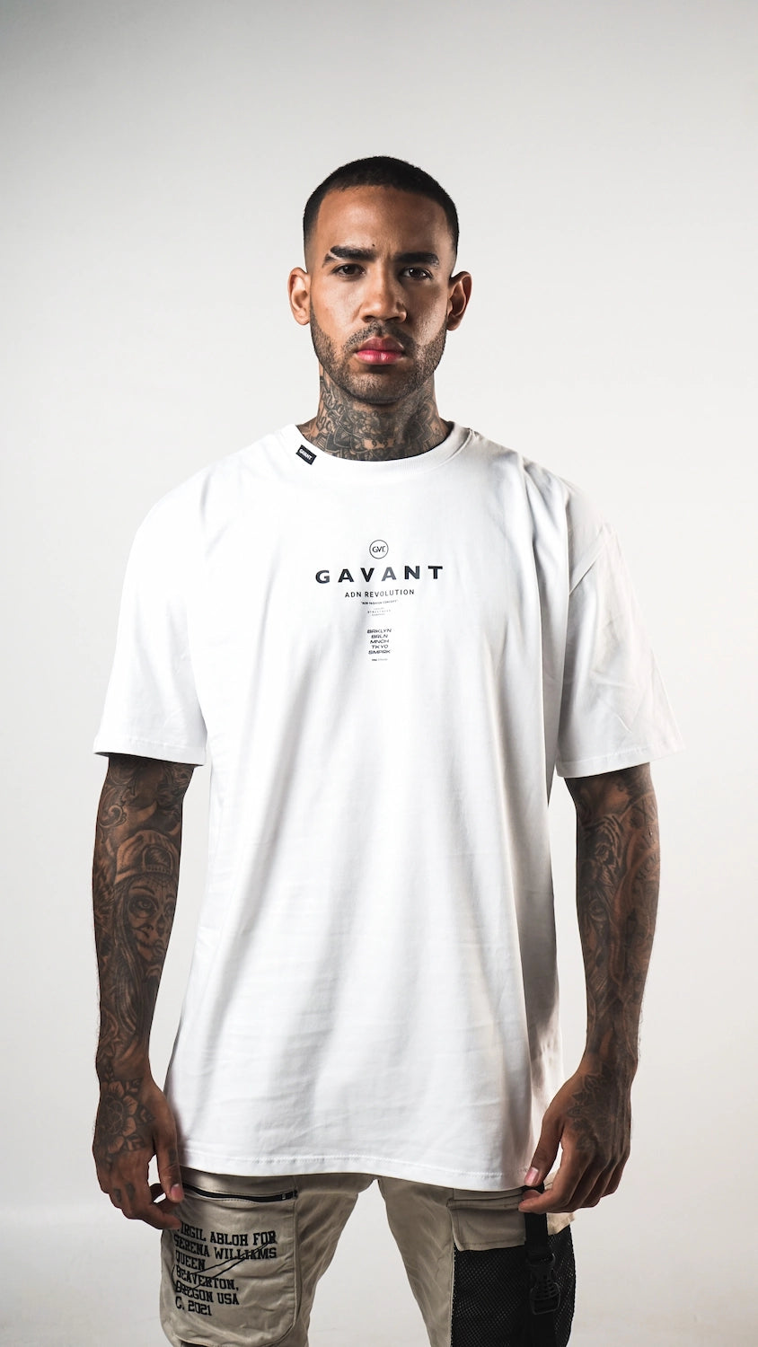 Camiseta Atom neon blanca