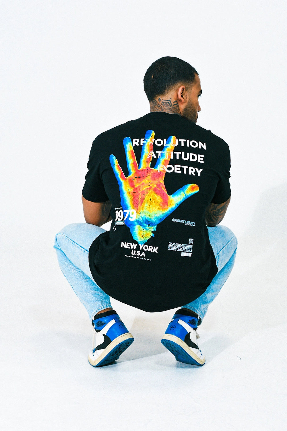 Hand Rap Tshirt negra