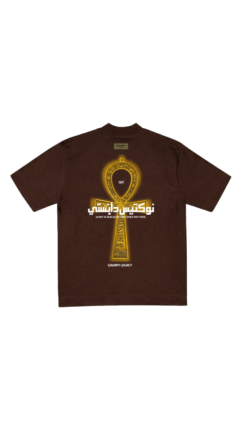 Camiseta oversize ANKH chocolate