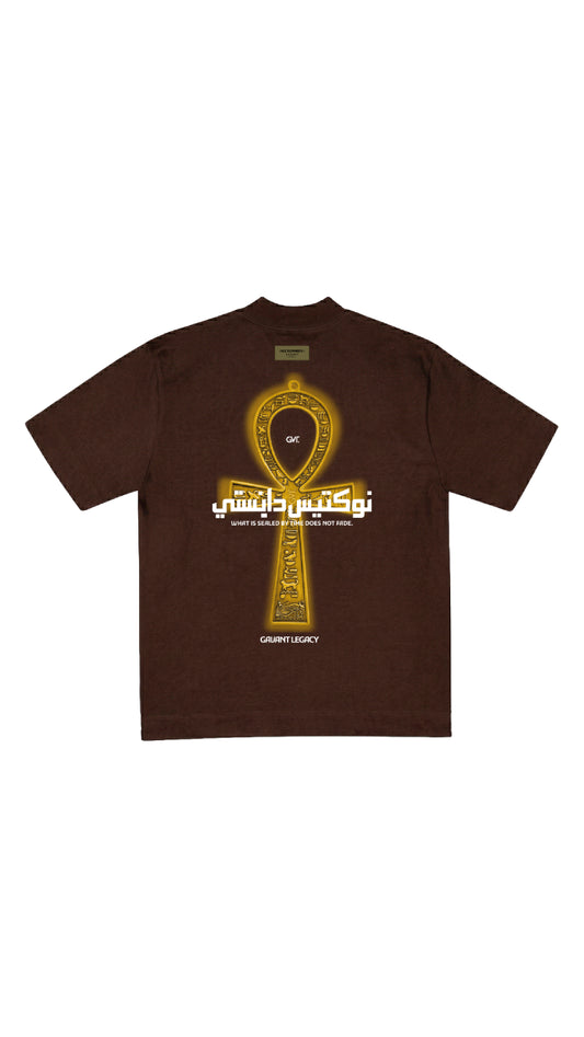 Camiseta oversize ANKH chocolate