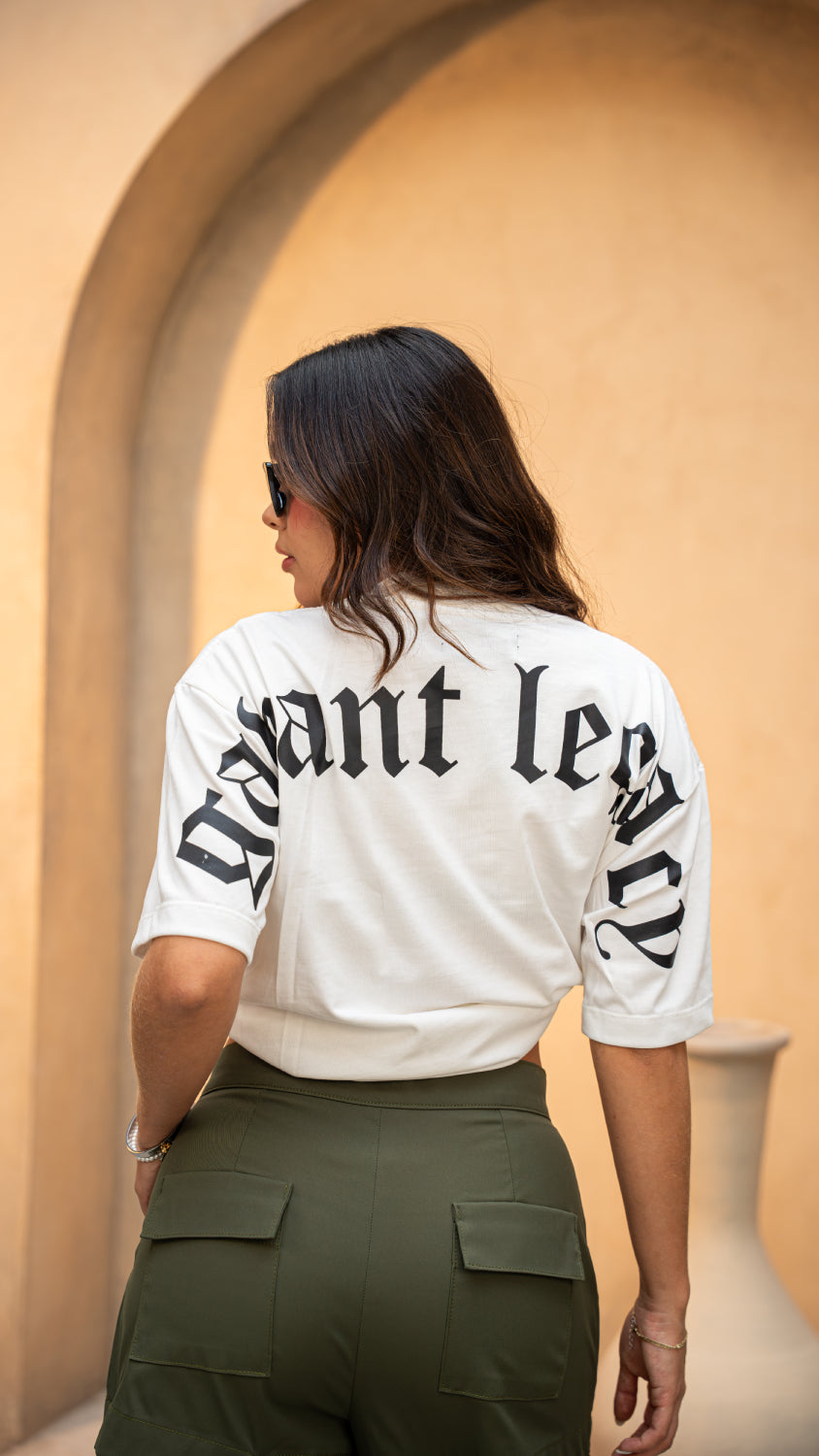 Camiseta oversize RENACER marfil