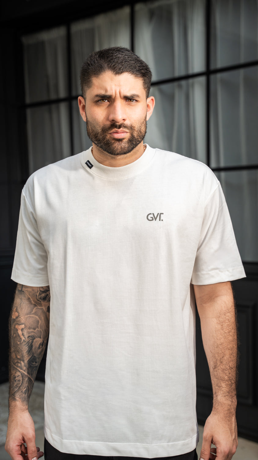 Camiseta oversize THE SCRIB marfil