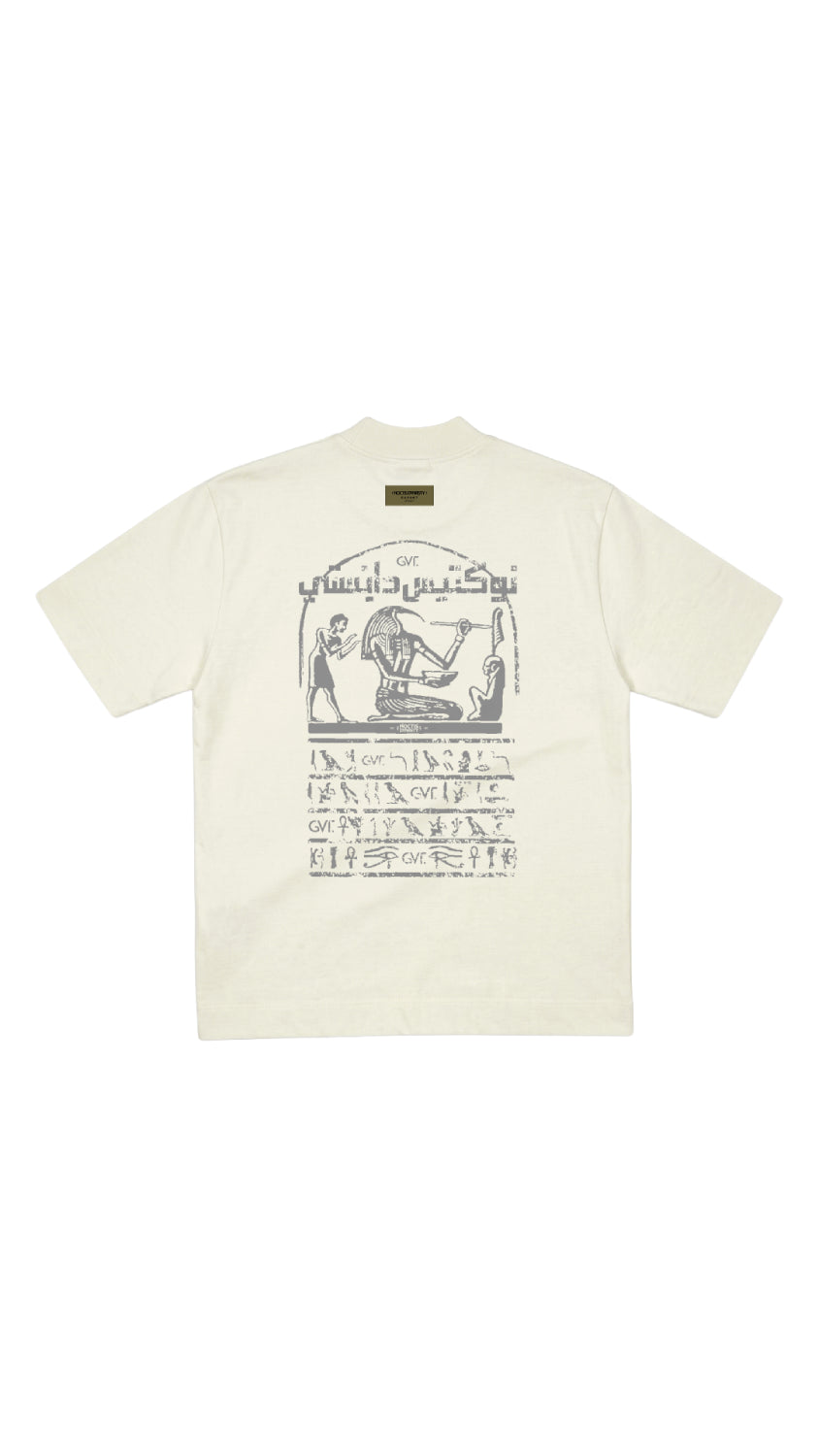 Camiseta oversize THE SCRIB marfil