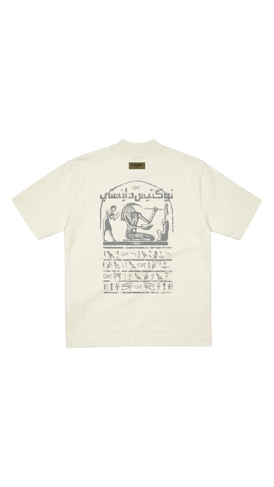 Camiseta oversize THE SCRIB marfil