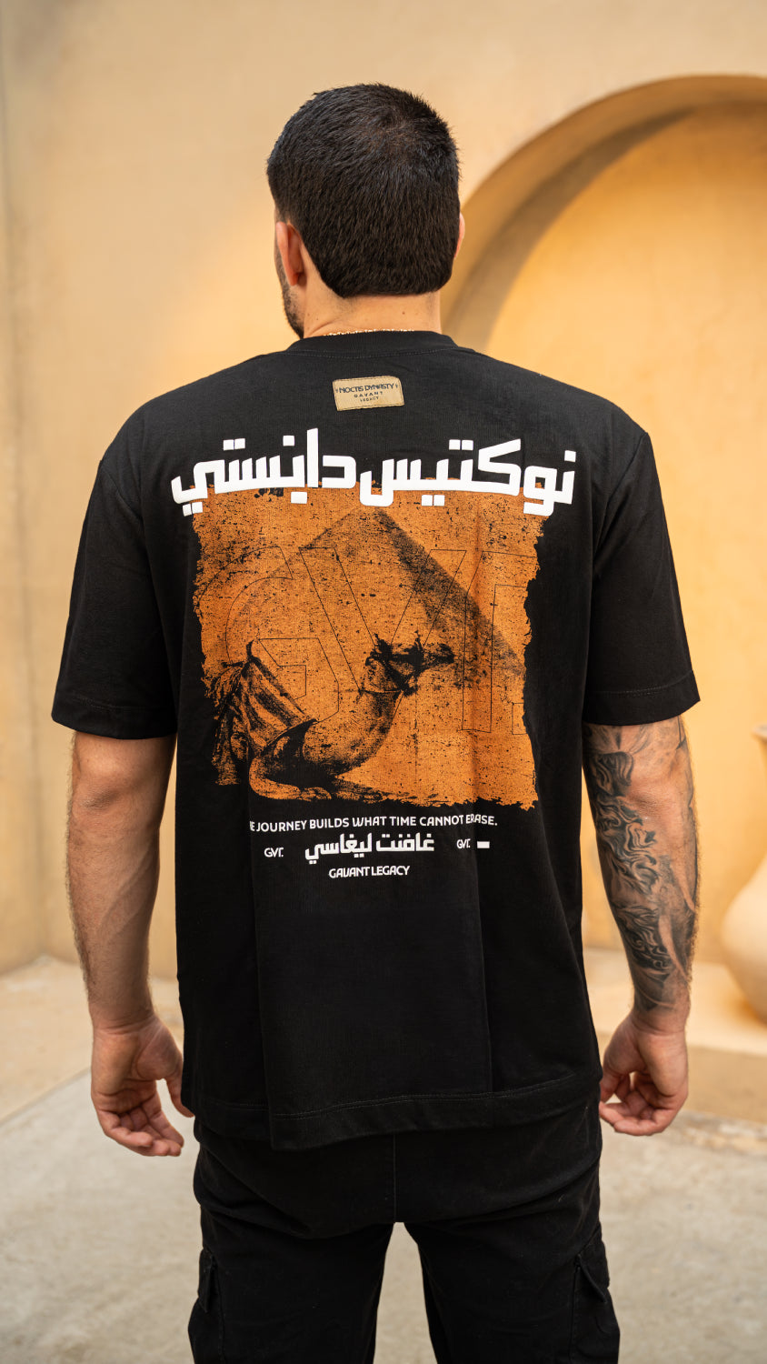 Camiseta oversize DESERT JOURNEY negra