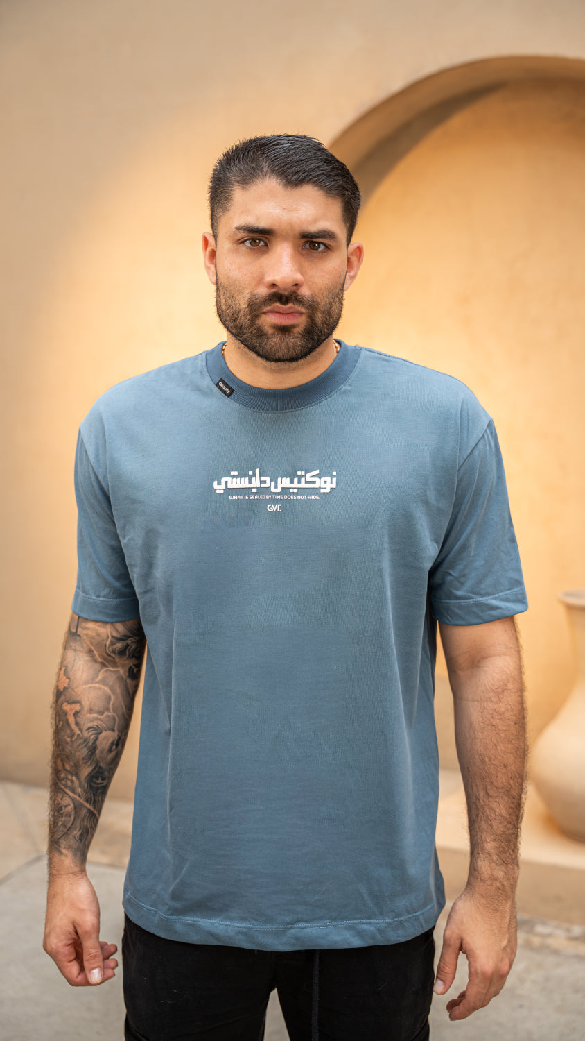 Camiseta oversize THE FOUNDER FARAON azul