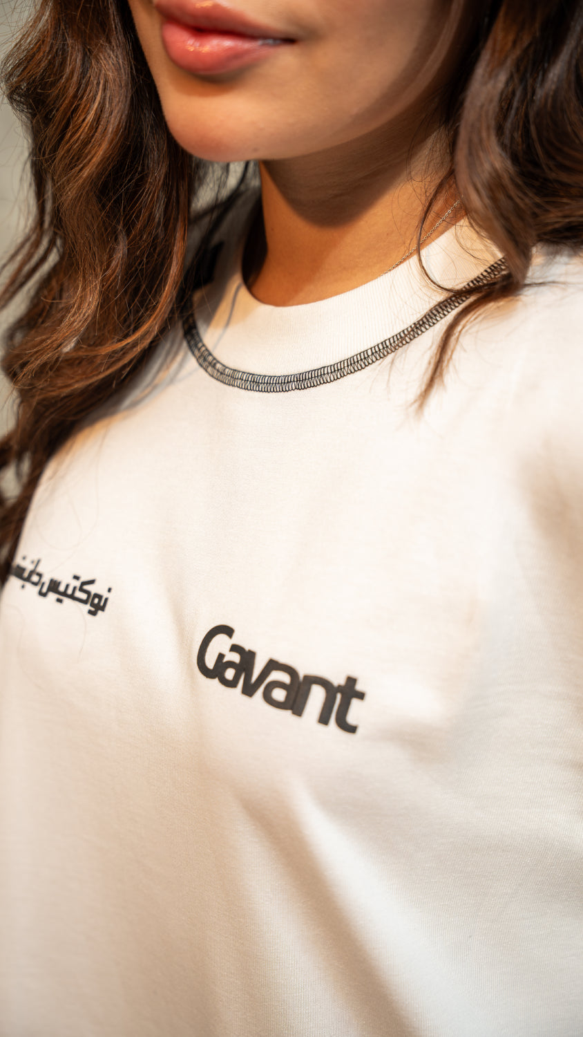 Camiseta oversize SCARAB marfil