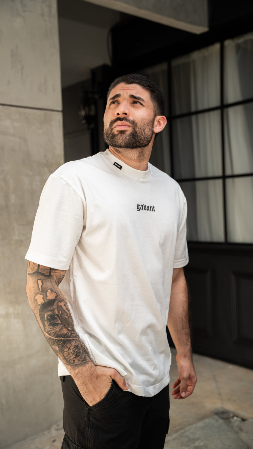 Camiseta oversize RENACER marfil