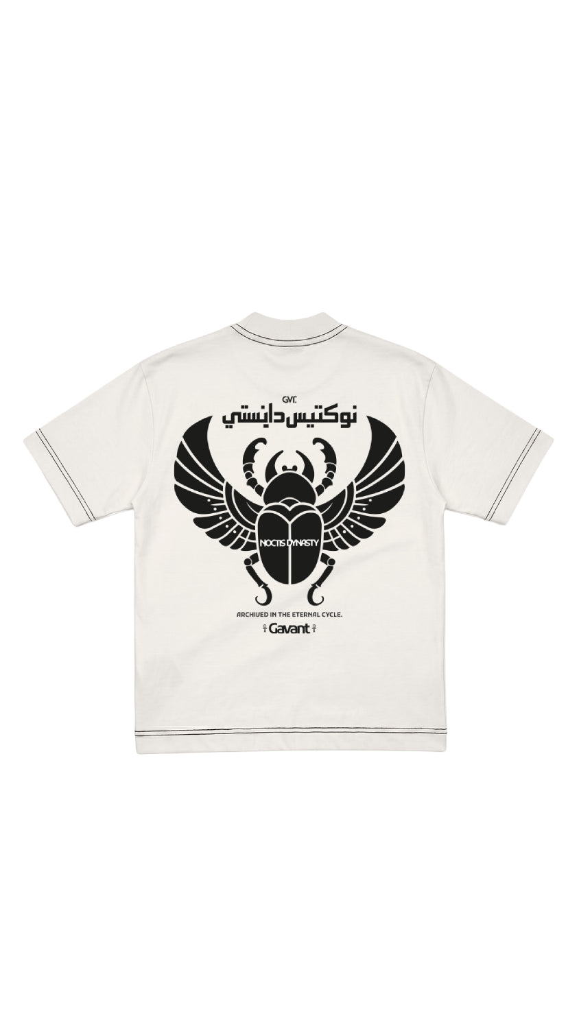 Camiseta oversize SCARAB marfil