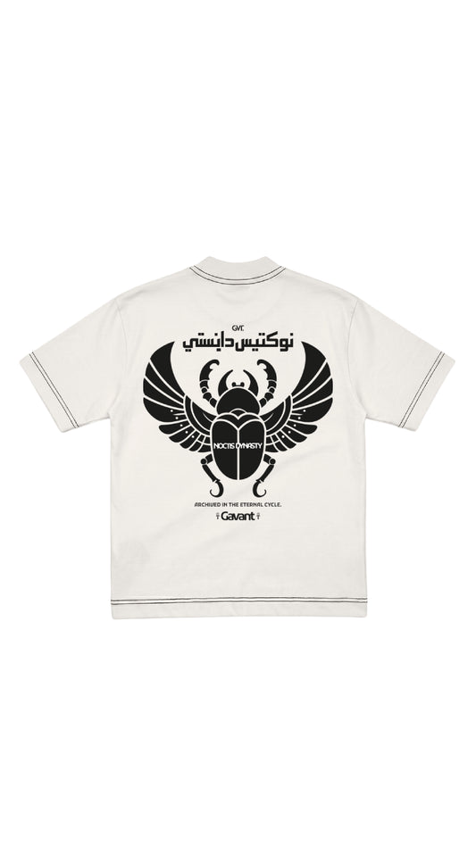 Camiseta oversize SCARAB marfil
