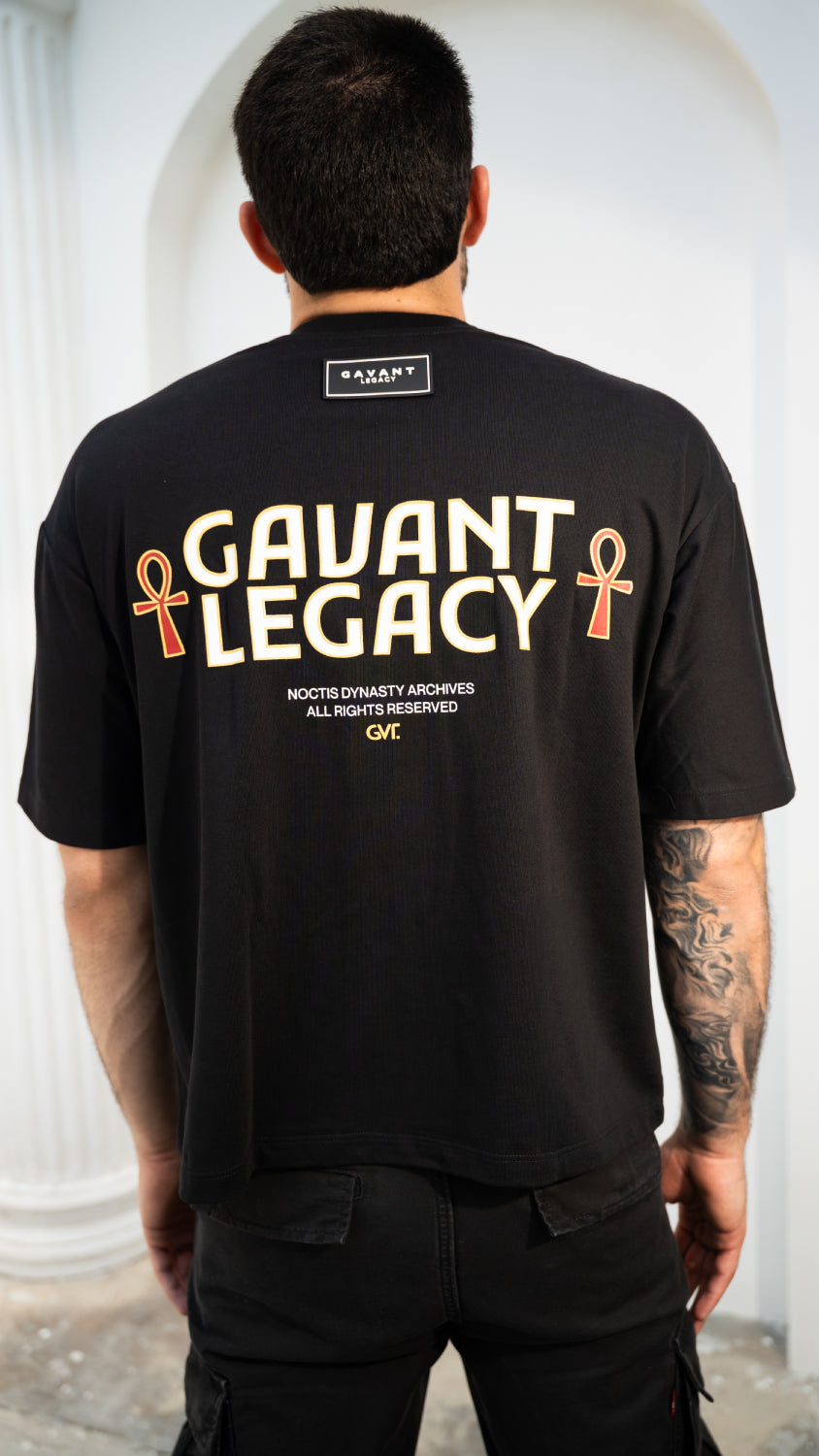 Camiseta boxy fit NOCTIS negra