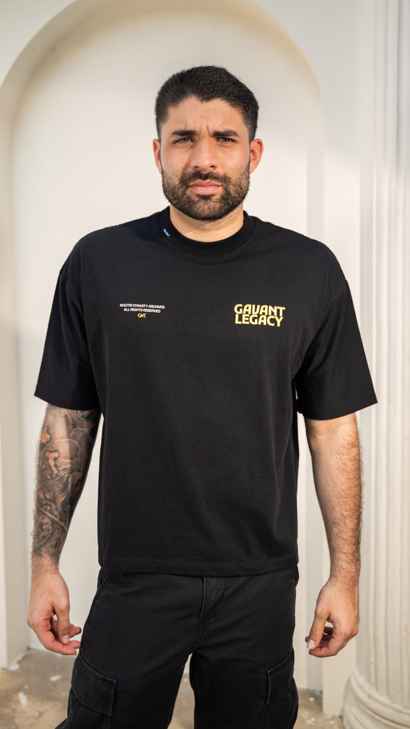 Camiseta boxy fit NOCTIS negra