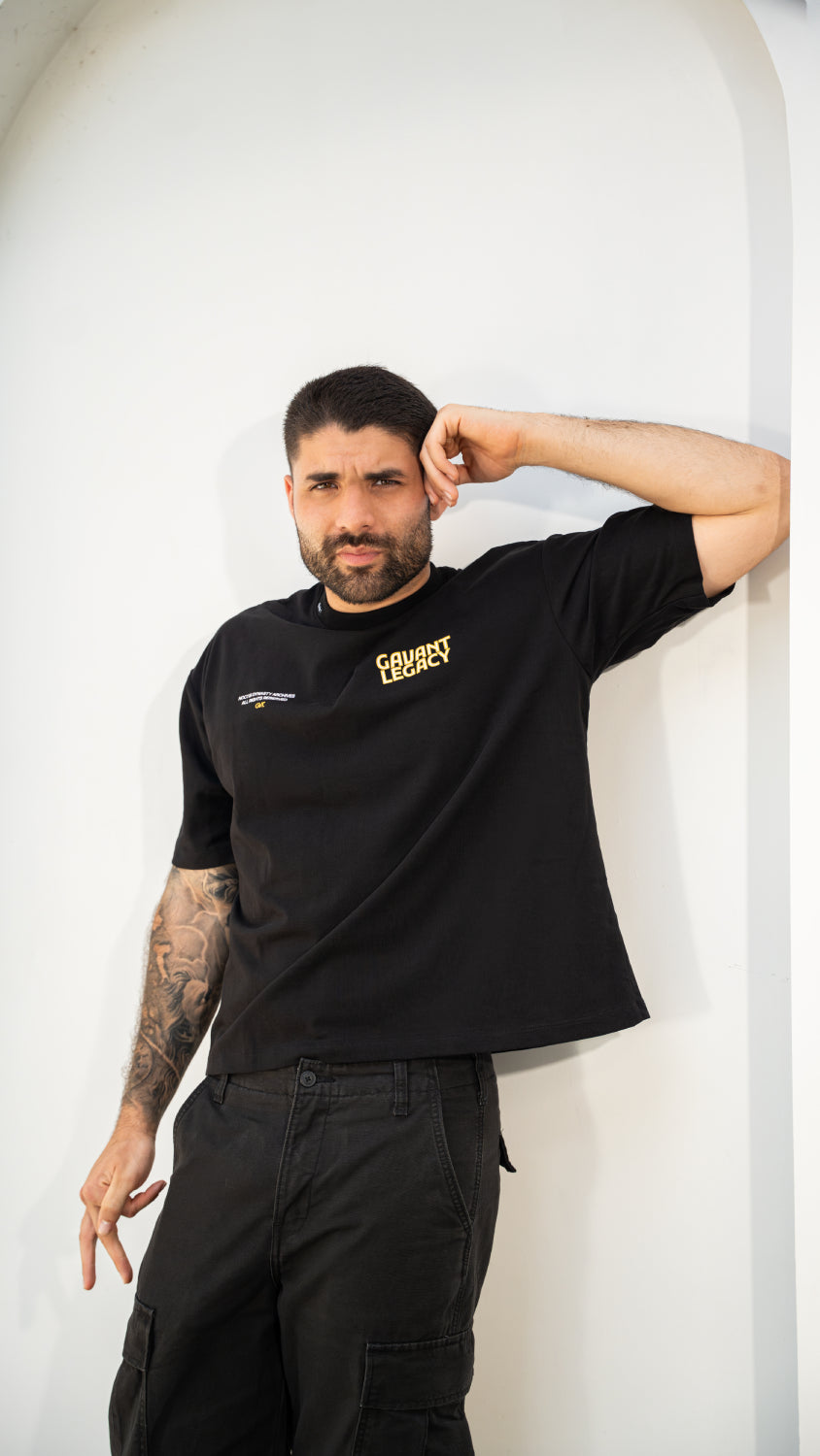 Camiseta boxy fit NOCTIS negra